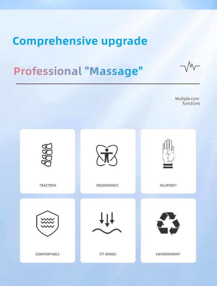 Tragbares Nackenmassagegerät für flexible Nutzung im Haushalt und Büro.
