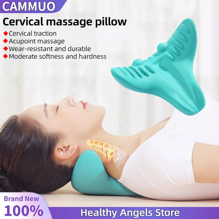 Nackenmassagekissen für Wellness und Entspannung, korrigiert die Haltung.