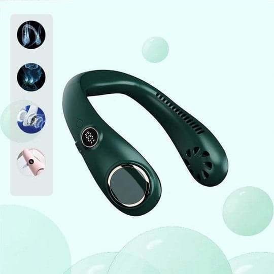 Ergonomischer Unisex Nackenventilator, leicht & bequem, ideal für entspannte Kühlung im Sommer.
