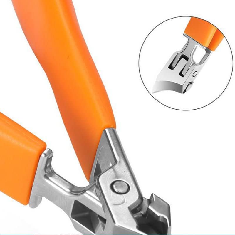 Scharfer Präzisions-Nagelknipser aus Edelstahl. Ergonomisches Design für dicke und eingewachsene Zehennägel.