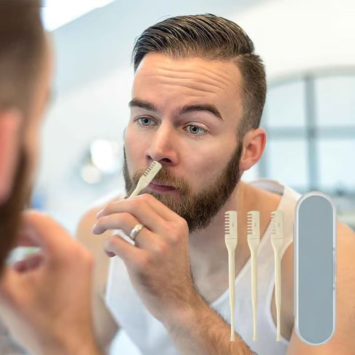 Unisex Nasenhaartrimmer & Ohrenreiniger aus Edelstahl für präzise Körperpflege.