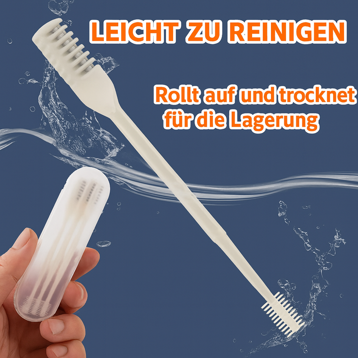 Eleganter Edelstahl-Präzisionstrimmer, ideal für diskrete Haarentfernung.