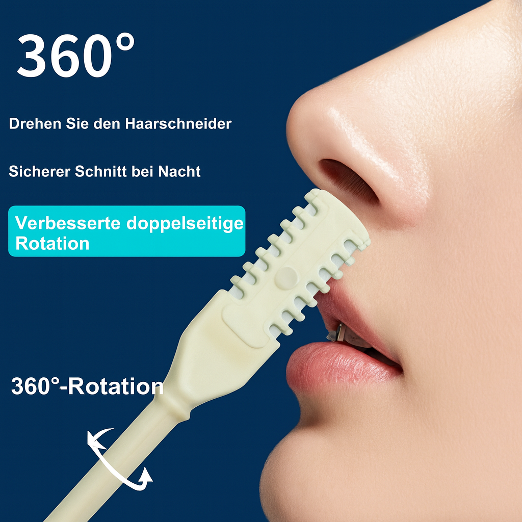Sauber & gepflegt mit diesem manuellen Ohrenreiniger & Nasenhaartrimmer.