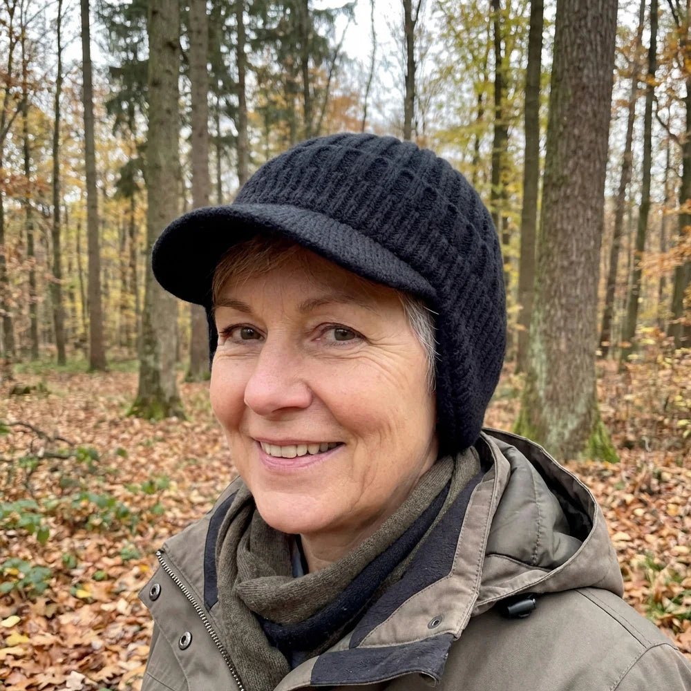 Stilvolle Unisex Nordic-Wintermütze mit traditionellem Muster, warm & bequem für den Winter.