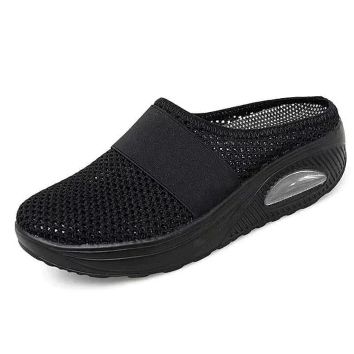 Seitliche Ansicht OrthoAir Unisex Luftkissen-Sneaker. Stabile, atmungsaktive Komfortschuhe für Damen & Herren.