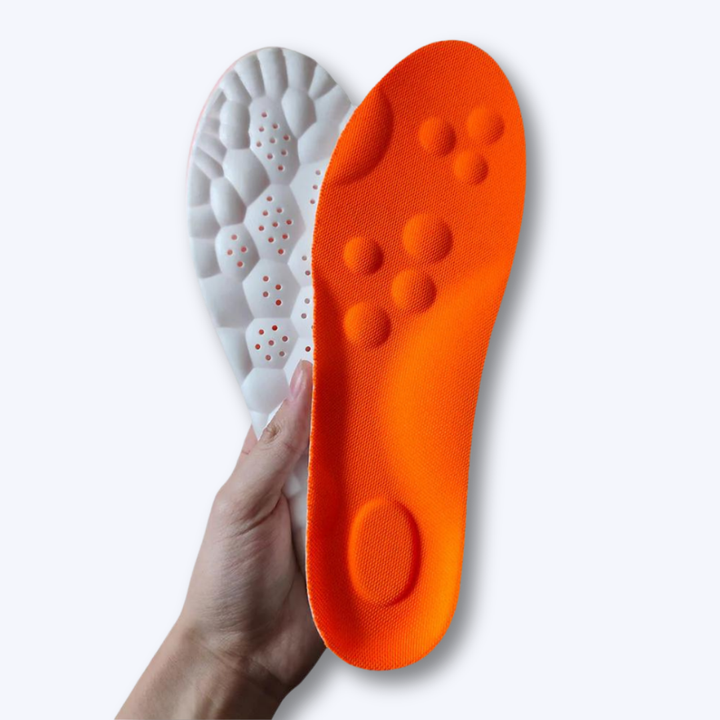 Atmungsaktive orthopädische Schuheinlagen: Schmerzlinderung, Komfort & Dämpfung für jeden Schritt.