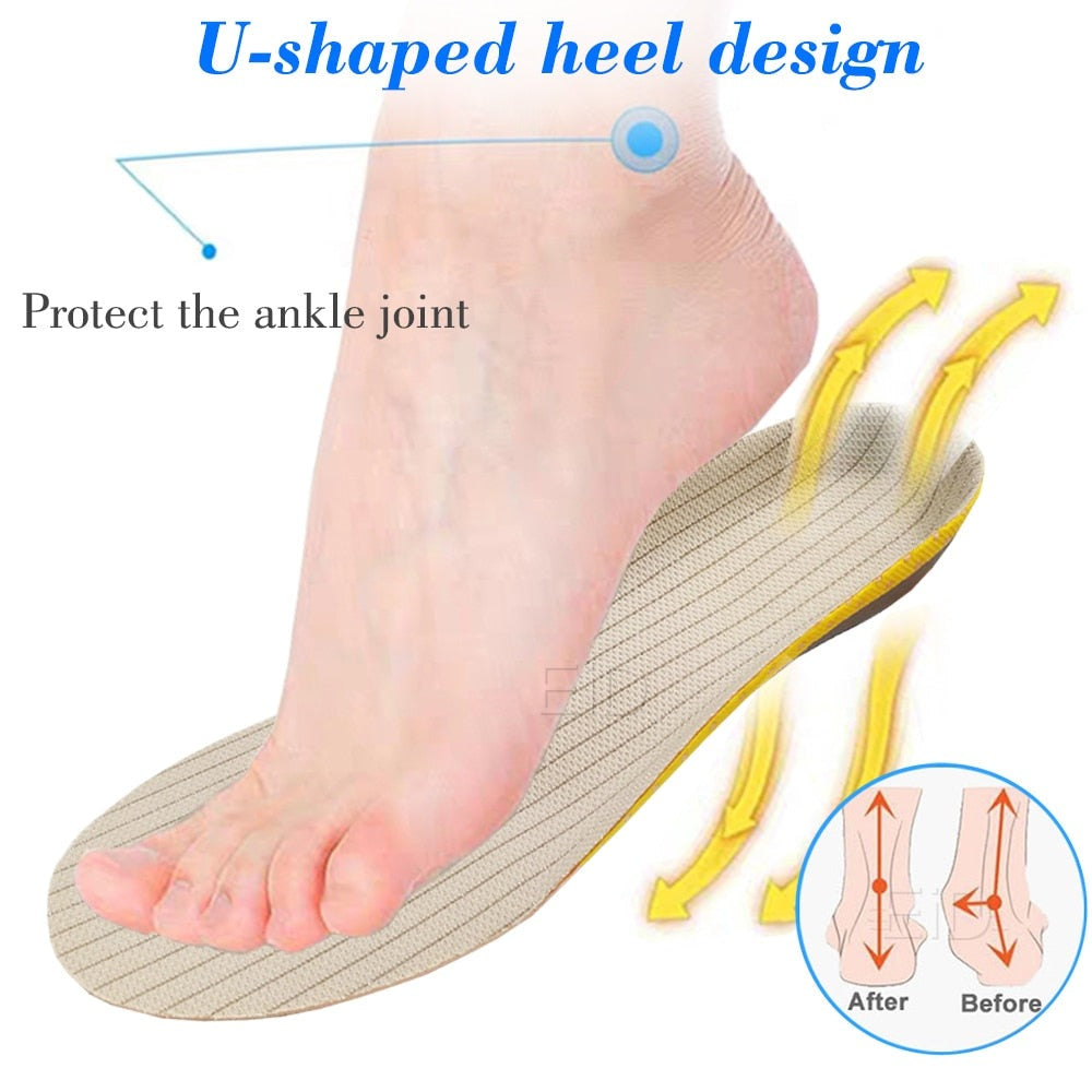 Orthopädische Einlagen für Komfort & Dämpfung. Linderung bei Fußschmerzen, Plattfüßen & Plantarfasziitis.