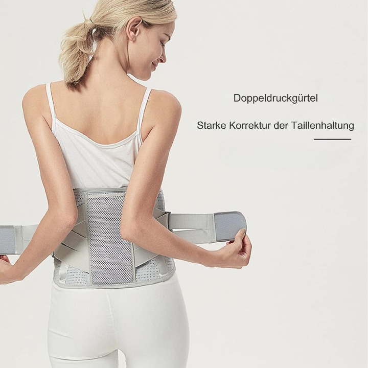 Hochwertiger Rückenstützgürtel für effektive Schmerzlinderung bei Ischias und Bandscheibenvorfall.