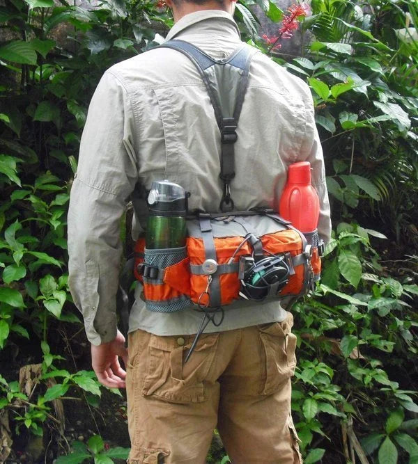 Unisex Outdoor-Gürteltasche, ultraleicht mit Multi-Fach-Design, ideal für Reisen & Sport.