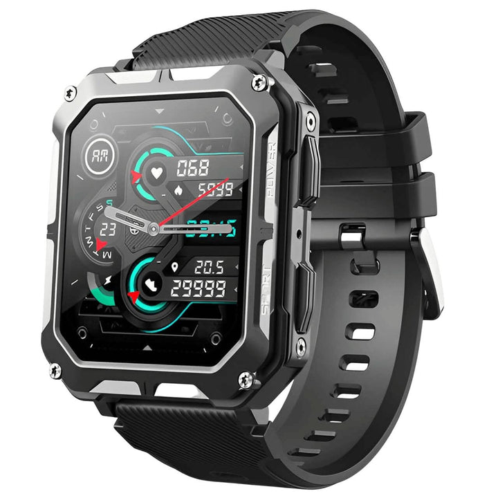 Unisex Outdoor Sportuhr, robust, wasserdicht, Aktivitätstracker & Smartwatch. Ideal für alle Jahreszeiten.