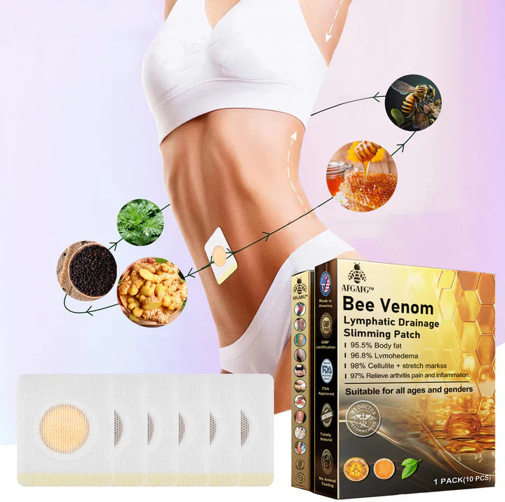 Unisex Pflaster mit Bienengift & Kräutern für diskrete transdermale Körperpflege & Wohlbefinden.