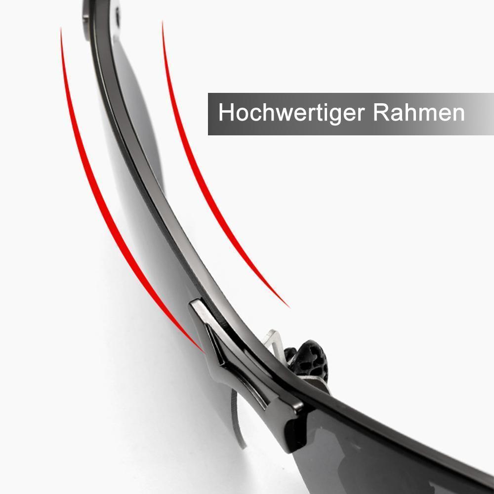 Polarisierende Sonnenbrille reduziert Blendung. Für klare Sicht & ermüdungsfreies Fahren im Outdoor-Bereich.