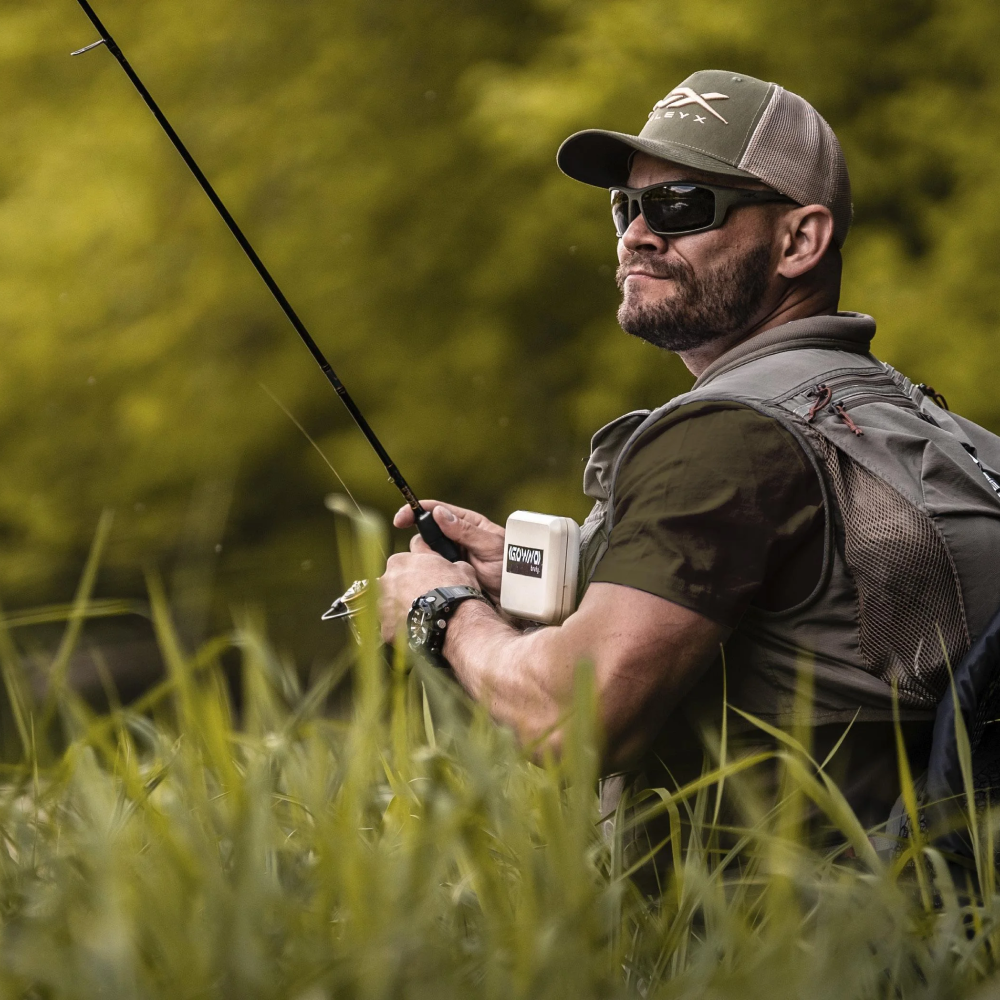 Leichte, photochrome Sportsonnenbrille, polarisiert mit Blendschutz, ideal für Angeln & Wandern.
