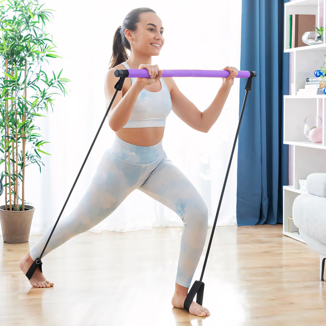 Unisex Pilates-Stange für effektives Ganzkörpertraining zu Hause. Ideal für Fitness, Workout & Aktivleben.