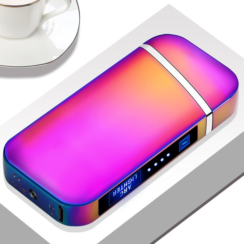 Kompaktes & tragbares Plasma-Feuerzeug, winddicht, elektrisch, USB-wiederaufladbar. Ideal für Reisen.