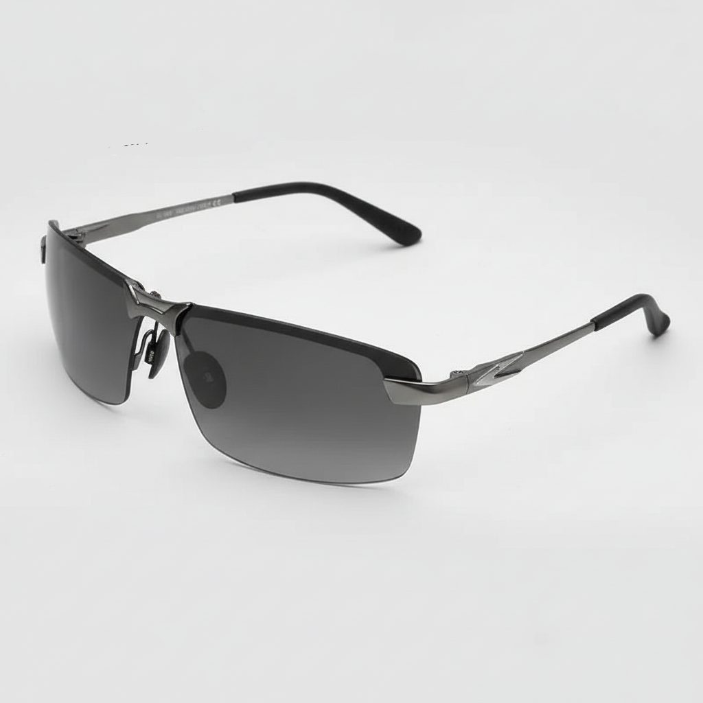 Unisex polarisierte photochrome Sonnenbrille mit UV400 Schutz, ideal für Tag und Nacht.