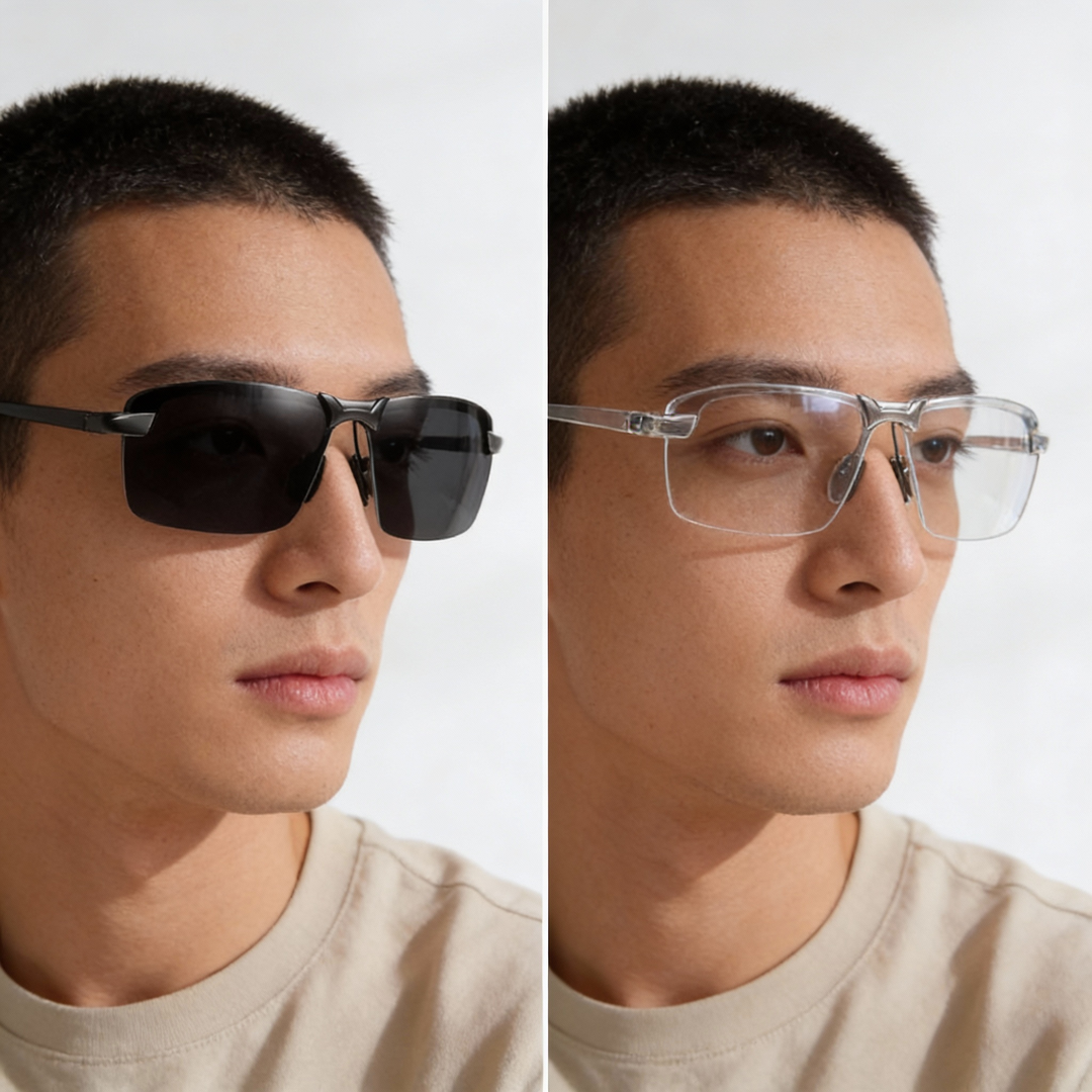 Sport-Sonnenbrille Unisex, photochrom und polarisiert, UV400 Augenschutz für Outdoor Aktivitäten.