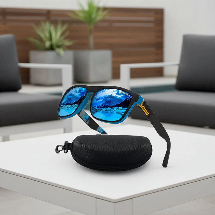 Unisex polarisierte Sonnenbrille mit UV400 Schutz, ideal für Outdoor-Sport & Blendschutz. Leichtgewicht.