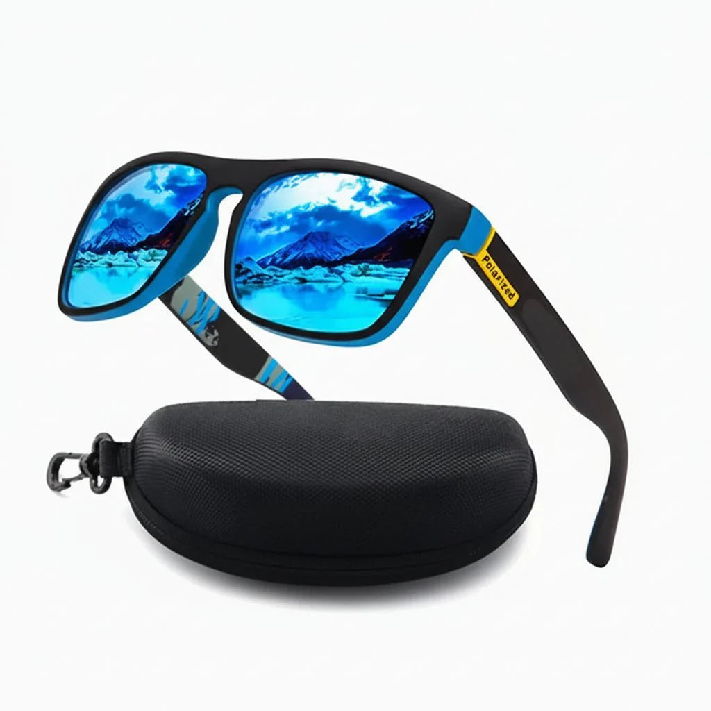 Angeln Sonnenbrille polarisiert mit UV400 Schutz & Blendschutz. Ideal für klare Sicht beim Angeln.