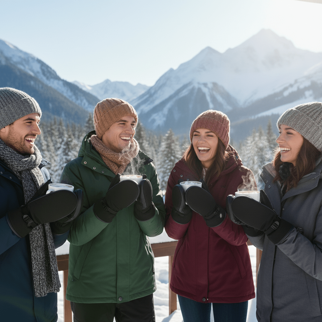 POWERGLOVE Outdoor-Handschuhe unisex, touchscreen-kompatibel, winddicht & warm für alle Winteraktivitäten.