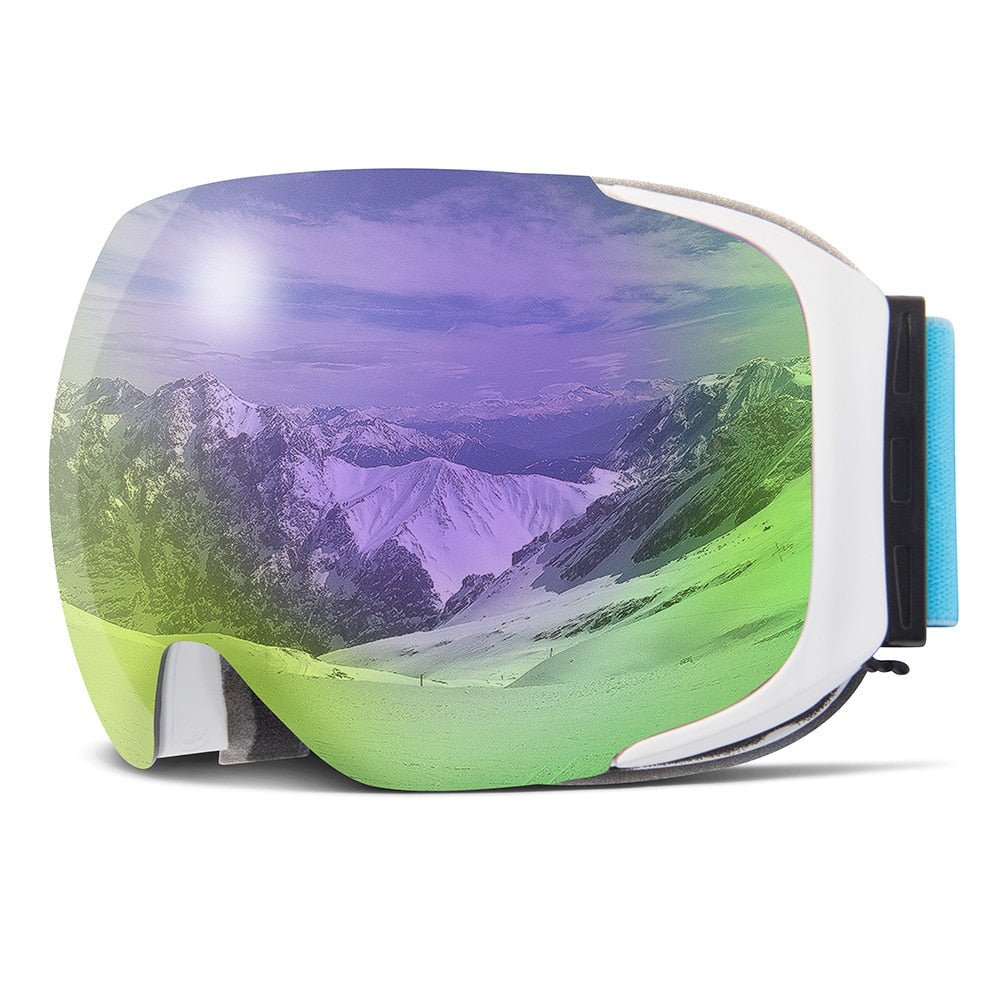 Stylische Premium Snowboardbrille mit UV400-Schutz & schneller Magnetlinsentechnologie.