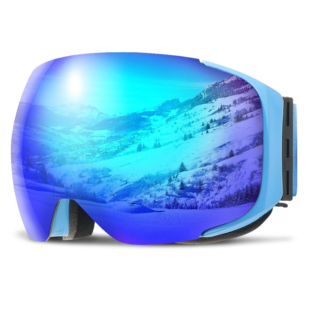 Robuste Unisex Skibrille für alpine Abenteuer. Magnetischer Linsenwechsel, UV-Schutz.