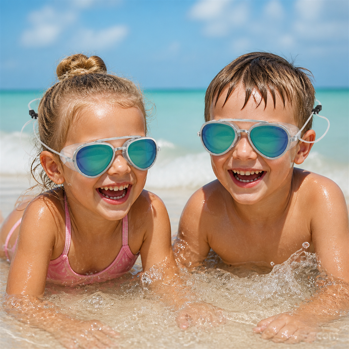 Unisex Pro Aviator Schwimmbrille mit UV400 & Anti-Beschlag für klares Sehen beim Sportschwimmen.