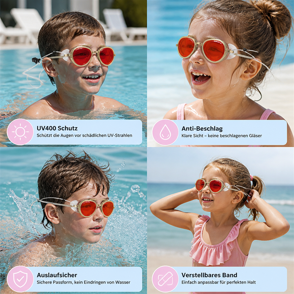 Hochwertige Aviator Schwimmbrille, langlebig, ideal für Training & Wettkampf im Sportschwimmen.