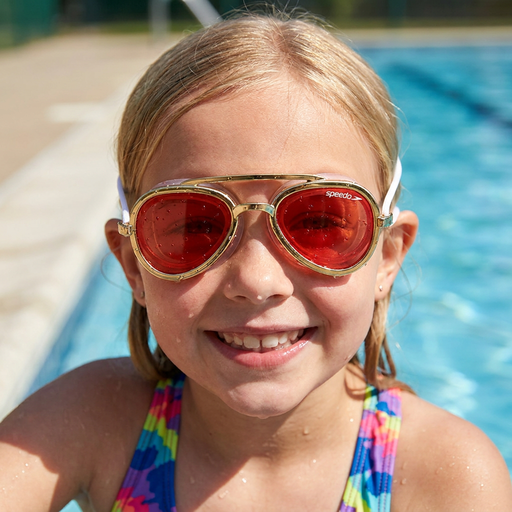 Robuste Pro Schwimmbrille mit kratzfesten Gläsern & perfektem Sitz für ungetrübten Badespaß.