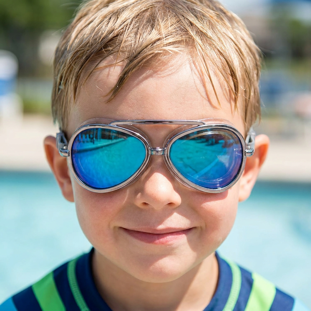 Leistungsstarke Schwimmbrille, leicht & ergonomisch, für maximale Performance beim Sportschwimmen.
