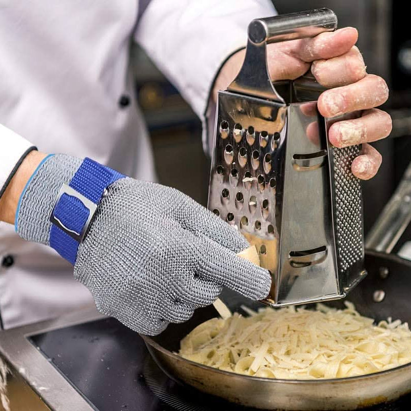 Ergonomische Arbeitshandschuhe, bieten professionellen Schnittschutz in Industrie & Werkstatt. Unfallschutz.