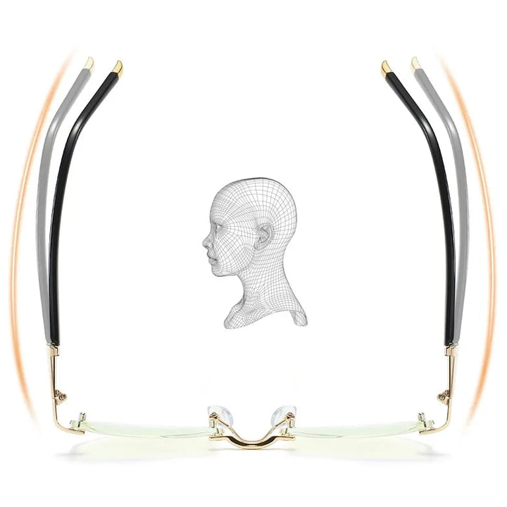 Sandsberg Gleitsichtbrille, unisex, Anti-Blaulicht, leicht, für Nah- & Fernsicht.