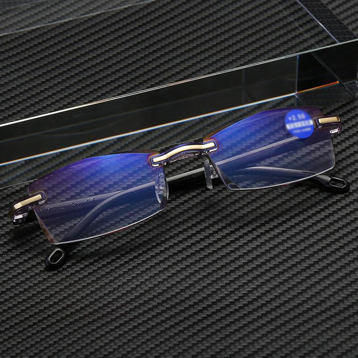 Unisex progressive Anti-Blaulicht Lesebrille mit stufenloser Sicht für digitalen Augenschutz und Komfort.