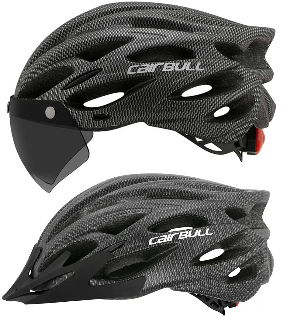 Unisex ProGuard Fahrradhelm mit Rücklicht & Visier. Maximaler Schutz & Komfort für Radsport & Outdoor-Abenteuer.