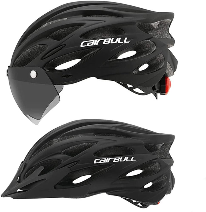 Maximaler Schutz mit dem ProGuard Fahrradhelm: Integriertes Rücklicht, schützendes Visier & komfortable Passform.
