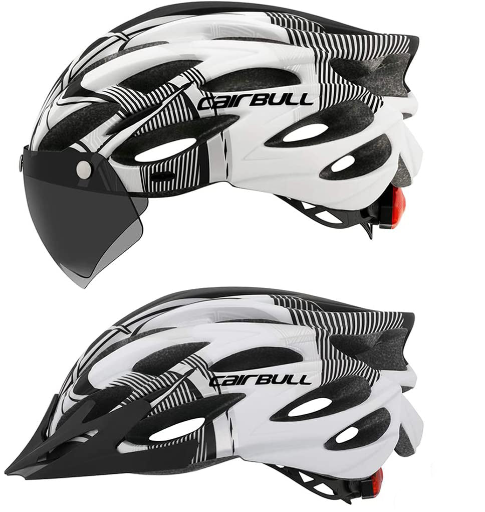 Innovativer ProGuard Fahrradhelm: Unisex, Belüftung, Rücklicht, Visier für überragende Sicherheit & Komfort auf dem Rad.