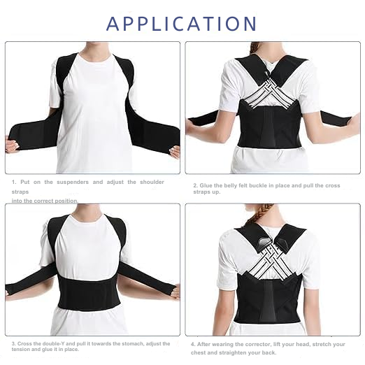 Ergonomische Rücken- & Schulterstütze für eine natürliche, gesunde Körperhaltung. Unisex.