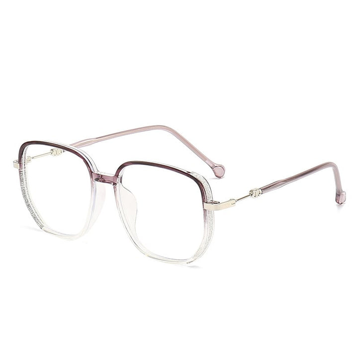 Komfortable randlose Unisex-Lesebrille in Gold mit Blaulichtfilter; perfekt für digitales Arbeiten.
