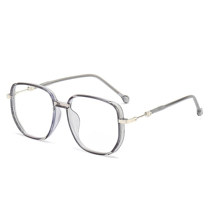 Minimalistische Sehbrille mit Blaulichtfilter, randlos, für stilbewusste Leser & Schutz der Augen.