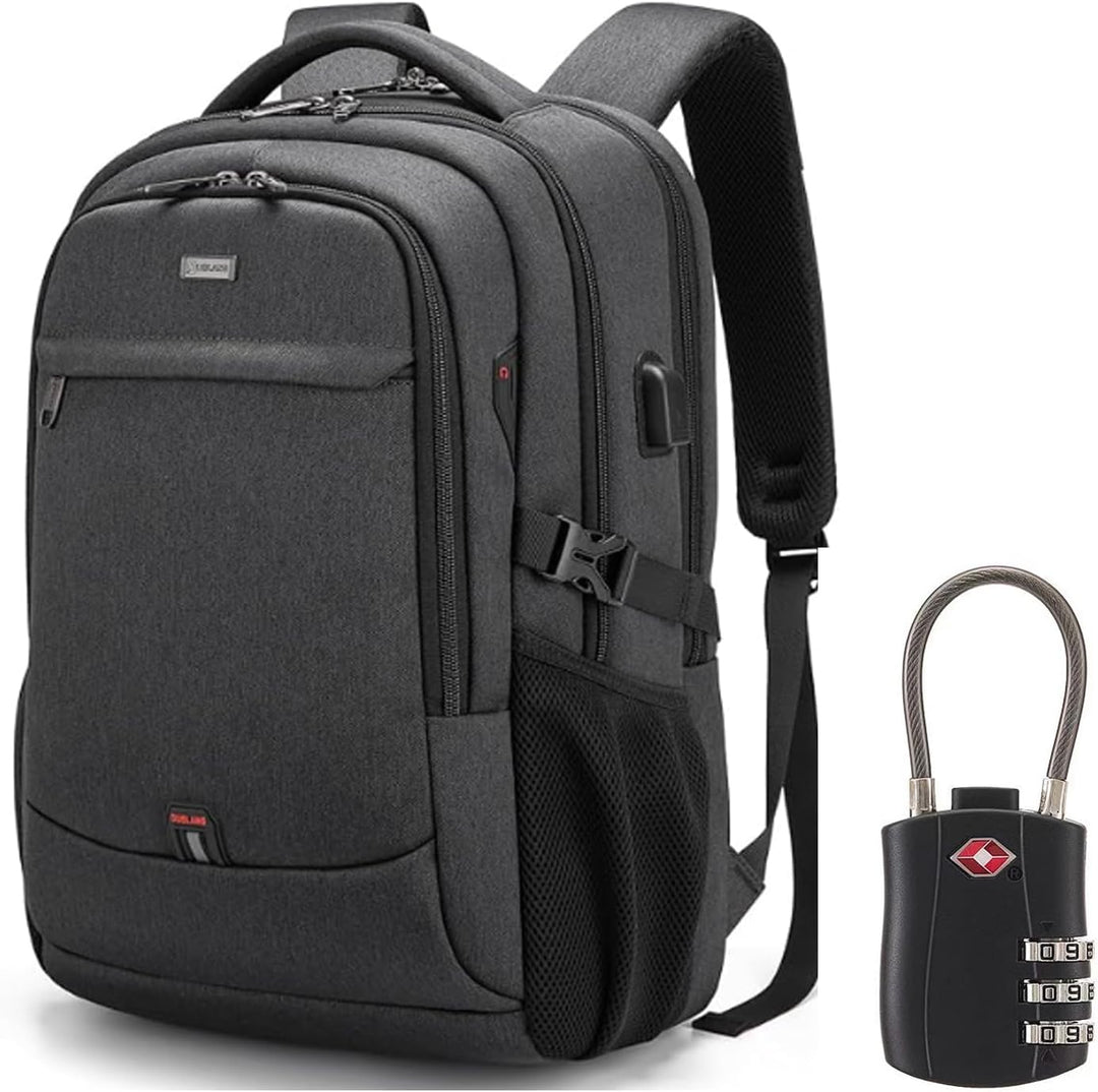 Unisex Reise-Laptoprucksack, wasserdicht, diebstahlsicher mit USB-Ladefunktion für Pendler.