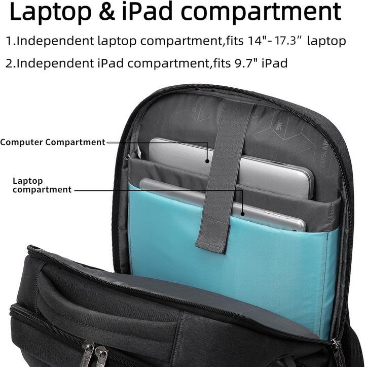 Hochwertiger Businessrucksack mit speziellem Laptopfach, wasserdicht und diebstahlsicher.