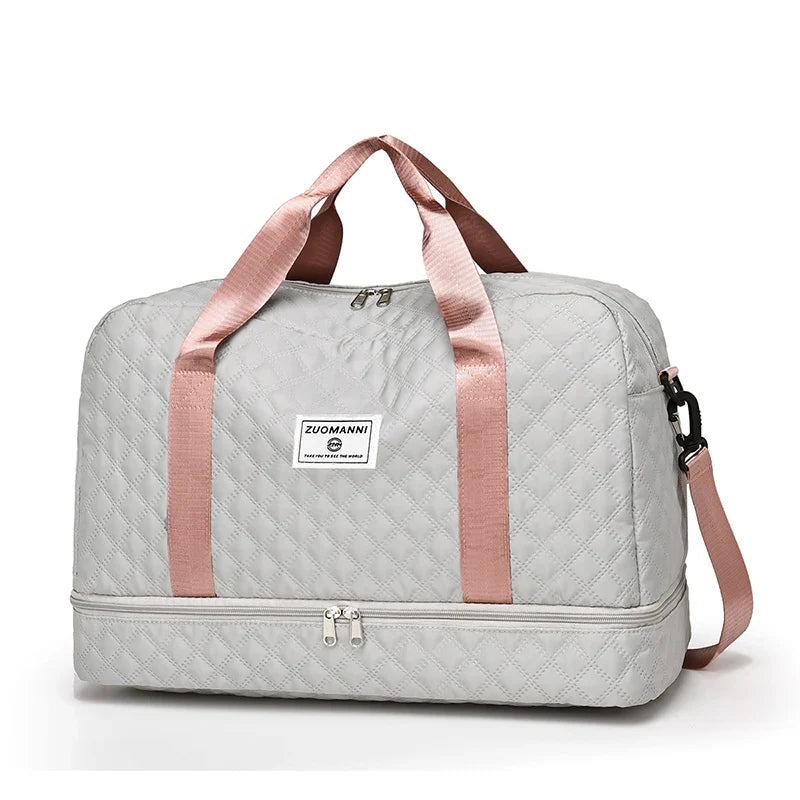 Perfekte faltbare Wochenendtasche, unisex. Nützliches Nass- & Schuhfach für Ihre Organisation.