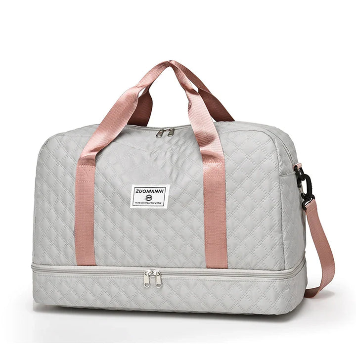 Perfekte faltbare Wochenendtasche, unisex. Nützliches Nass- & Schuhfach für Ihre Organisation.