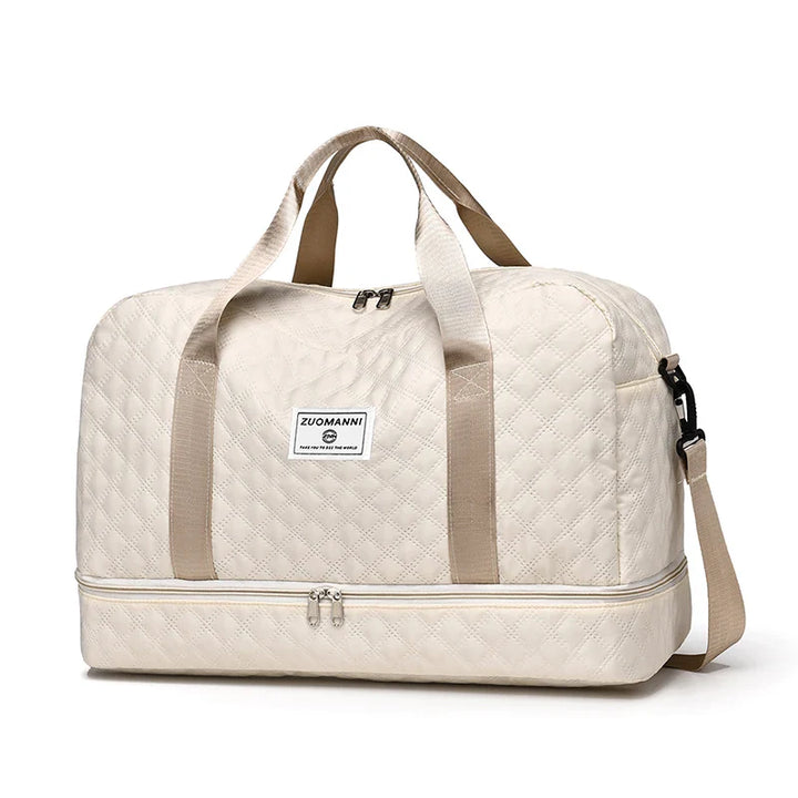 Faltbare Handgepäck-Reisetasche, unisex. Praktisches Schuh- & Nassfach. Spart Platz beim Reisen.