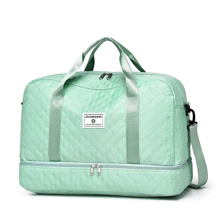 Praktische faltbare Reisetasche für Sport & Reise. Unisex-Design mit cleverem Schuh- & Nassfach.