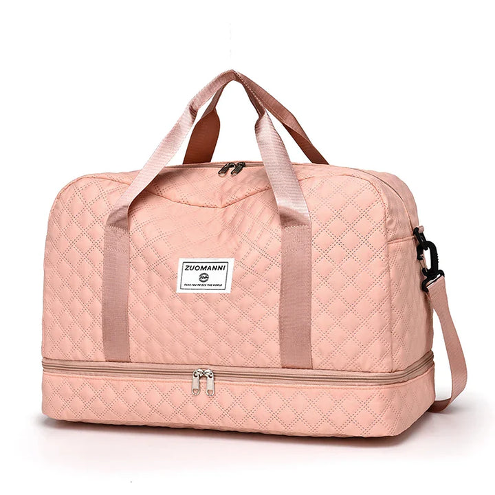 Faltbare Unisex-Tasche mit Schuh- & Nassfach. Idealer Begleiter für Reisen, Sport & Wochenendtrips.