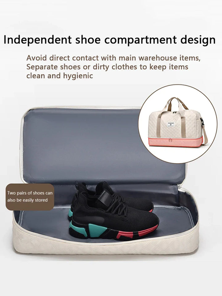 Strapazierfähige faltbare Reisetasche. Unisex-Design mit praktischem Schuh- & Nassfach. Perfekt für Sportler.