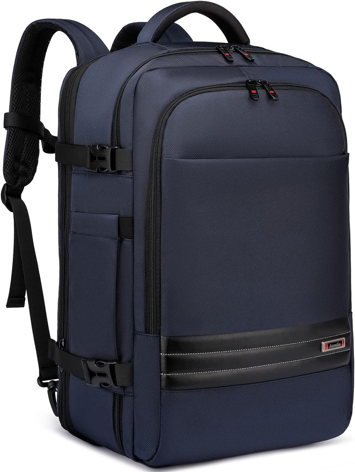 Geräumiger Tagesrucksack 45-55L, wasserdicht & erweiterbar, mit 46,5 cm Laptopfach für Arbeit & Freizeit.