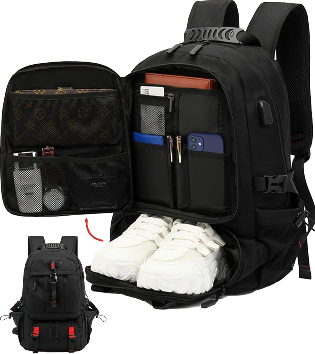 Unisex Reiserucksack 60L, wasserdicht, ideal für Abenteuer & Reisen. Organisiertes Gepäck mit vielen Fächern.