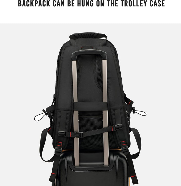 Unisex 60L Outdoor-Rucksack im Einsatz beim Wandern. Wasserdicht & komfortabel für alle Abenteuer & Reisen.